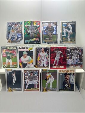 Jackson Merrill/Mason Miller Rookie Cup cards in lot of 13